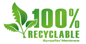 Membrane Sympatex 100% recyclable Logo 100% recyclable