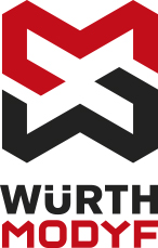 Le nouveau logo Würth MODYF représentant l'alliance de Würth avec MODYF