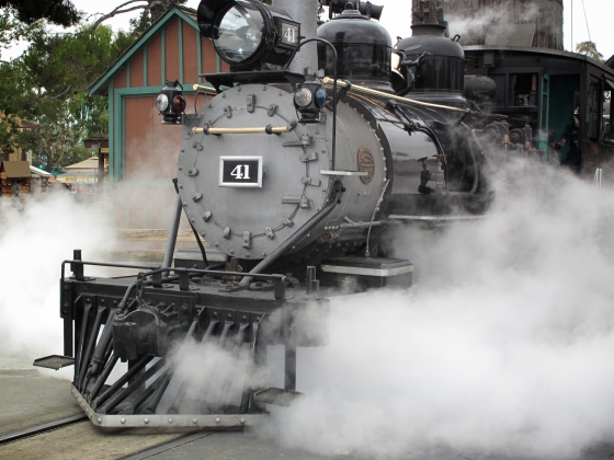 Locomotive à vapeur datant de la révolution industrielle