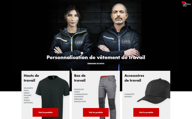 Personnalisation demande de devis