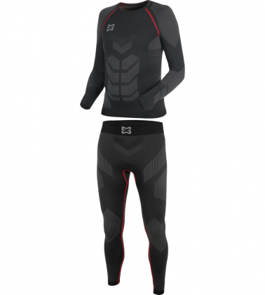 LOT DE SOUS-VÊTEMENTS DE TRAVAIL BASIQUES CHAUDS NOIR