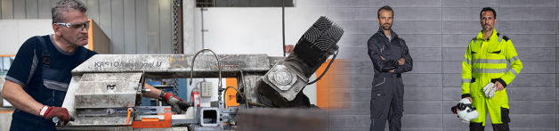 Professionnel en bleu de travail